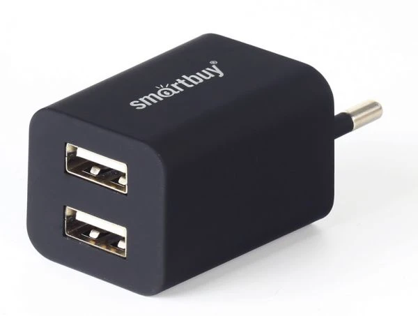 Сетевое З/У Smartbuy TRAVELER 2USB 2.0A черный (1/60)