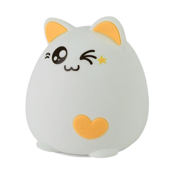 Ночник ЭРА NLED-413 1W 220V на основании рег.ярк./цвета желтый (1/30/60)