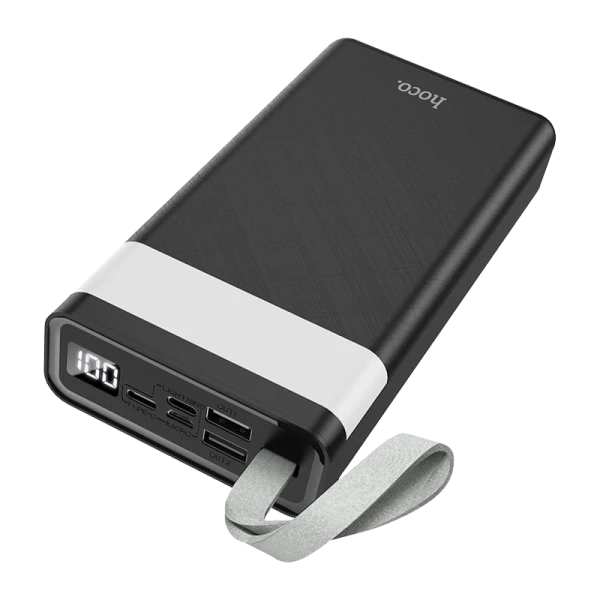 Внешний аккумулятор HOCO J73 30000mAh 2.0A 2USB/Lightning/Type-C черный (1/21)
