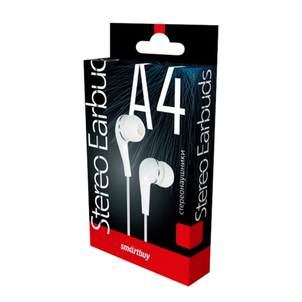 Наушники внутриканальные Smartbuy A4 белый (1/60)