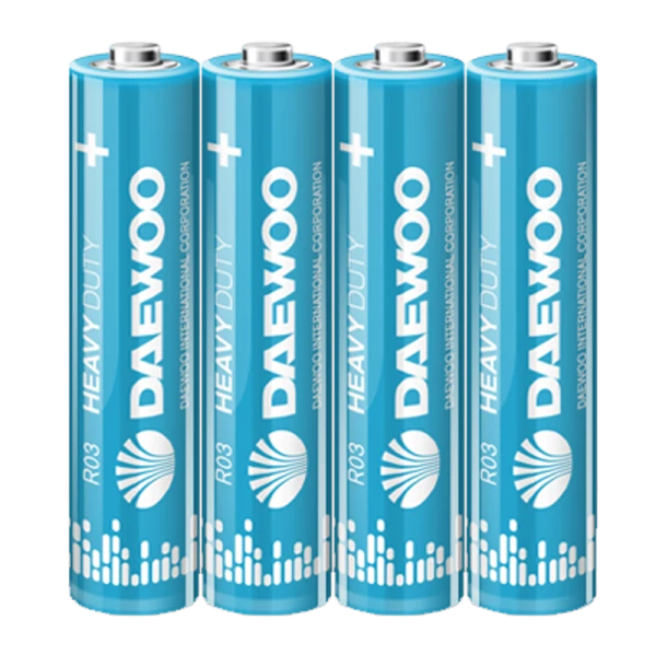 Батарейка Daewoo R03 AAA Shrink 4 Heavy Duty 1.5V (4/40/960)