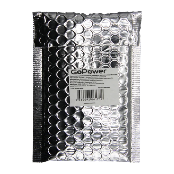 Аккумулятор Li-Pol GoPower LP603060 PK1 3.7V 1100mAh с защитой (1/250)