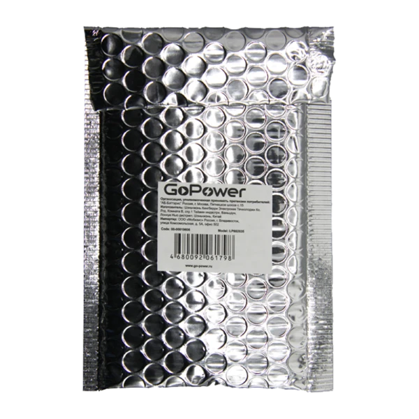 Аккумулятор Li-Pol GoPower LP602035 PK1 3.7V 350mAh с защитой (1/10/250)