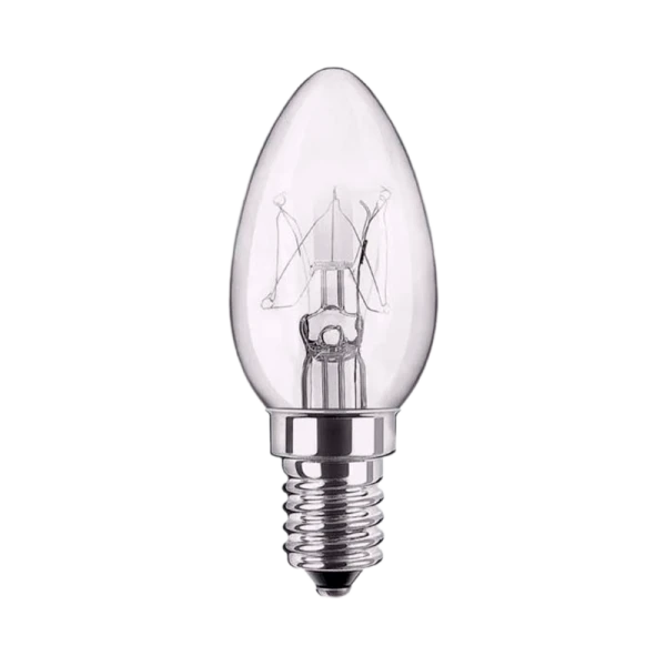 Лампа накаливания Эвапром Е12 15W 220-240V свеча для холодильников прозрачная (1/50)