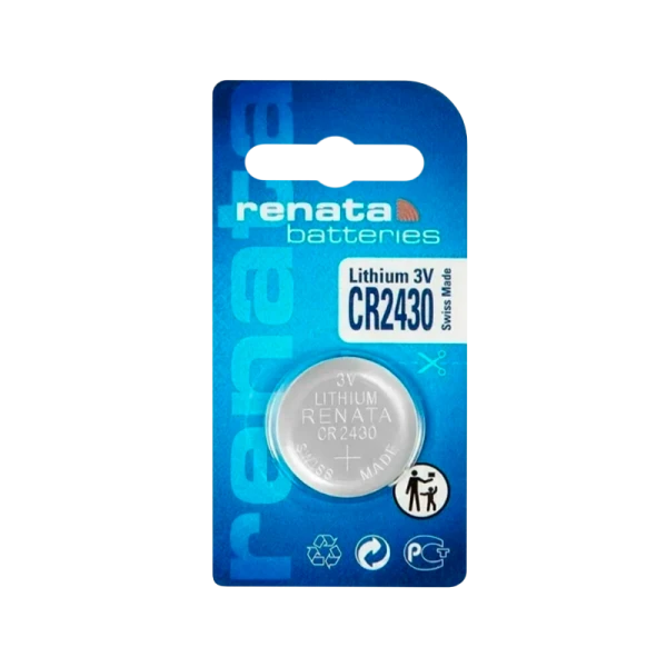 Батарейка Renata CR2430 BL1 Lithium 3V (10/300/2400)