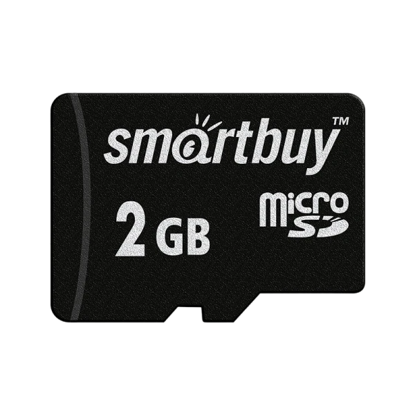 Карта памяти microSD Smartbuy 2GB Class4 10 МБ/сек без адаптера