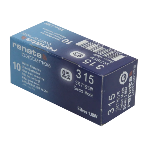 Батарейка Renata 315 (SR716SW) Silver Oxide 1.55V (1/10/100)