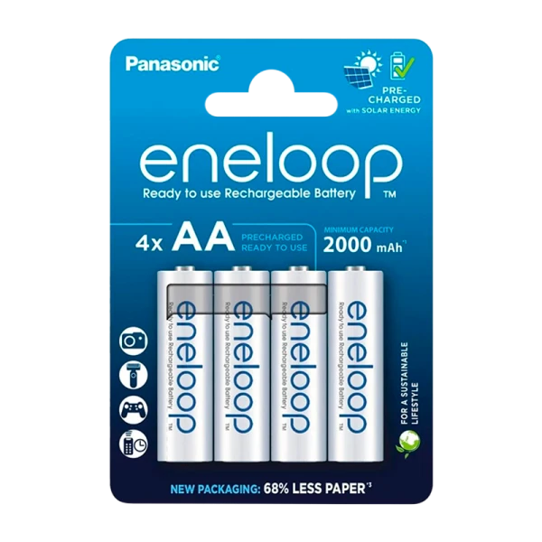 Аккумулятор предзаряженный RTU Panasonic HR6 AA BL4 eneloop pro 2000mAh (4/80)