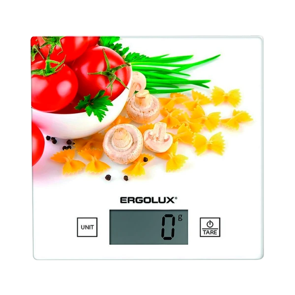 Весы кухонные Ergolux ELX-SK01-С36 электронные 5кг ассорти (1/20)