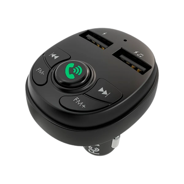 FM-трансмиттер Borofone BC26 2USB microSD bluetooth 4.2 черный (1/30/120)