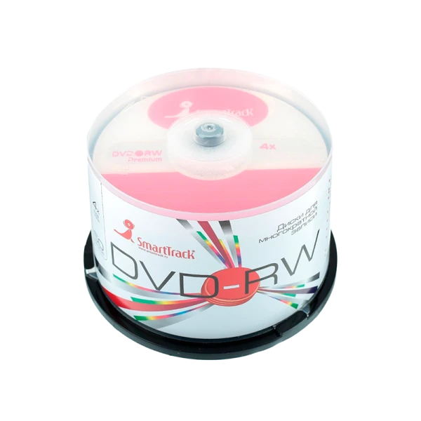 Диск DVD-RW SmartTrack CB-50 4.7GB 4x 50шт. cake box (50/250)