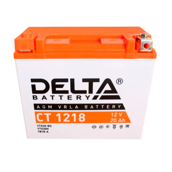 Аккумулятор для мототехники Delta CT 1218 12V 18Ah (1/4)