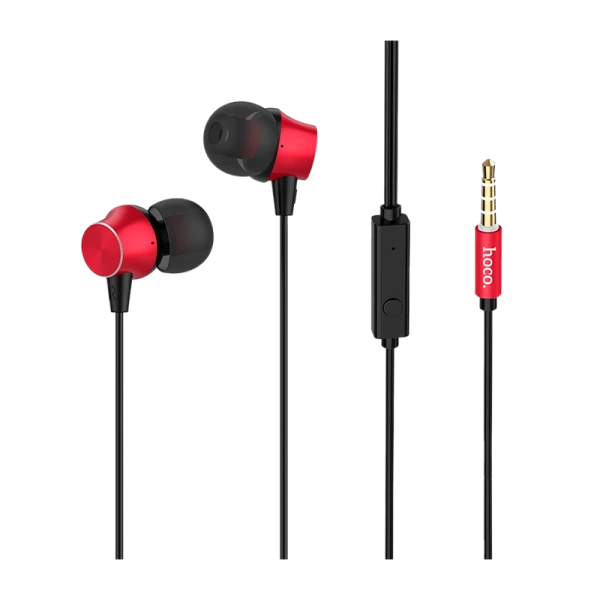 Наушники внутриканальные HOCO M51 с микр. красный (1/21/210)