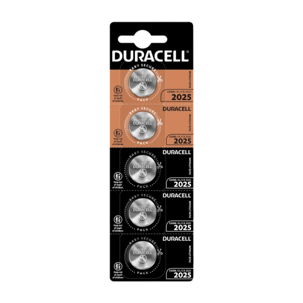 Батарейка Duracell CR2025 BL5 Lithium 3V (5/20/200)