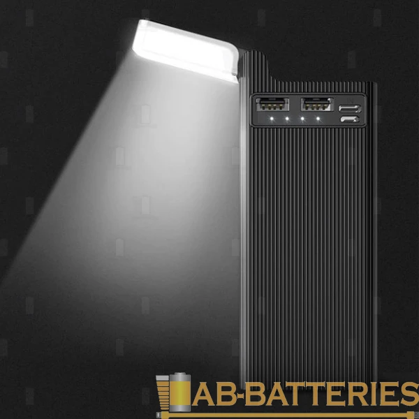 Внешний аккумулятор HOCO J62A 10000mAh 2.0A 1USB/Type-C с лампой черный (1/28)