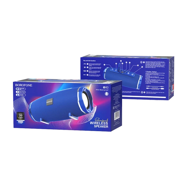 Портативная колонка Borofone BR3 bluetooth 5.0 microSD синий (1/40)