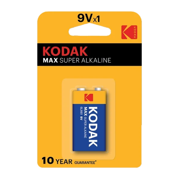 Батарейка Kodak MAX Крона 6LR61 BL1 Alkaline 9V (1/10/200/6000)
