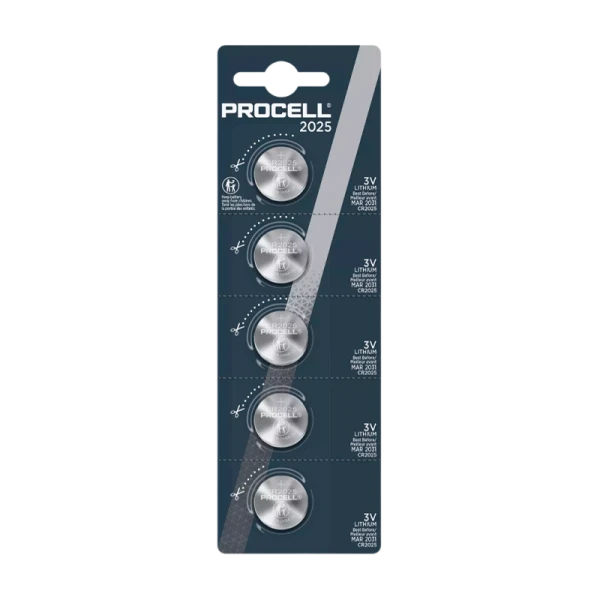 Батарейка Duracell Procell CR2025 BL5 Lithium 3V (5/200)