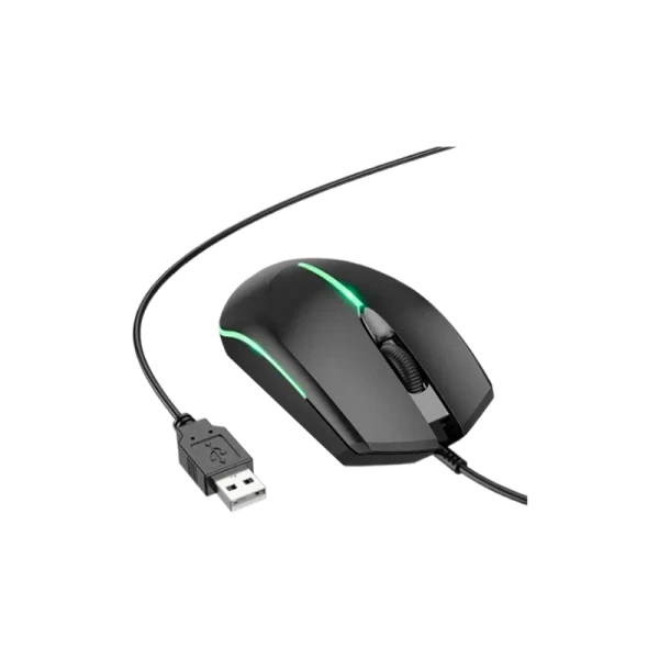 Мышь проводная Borofone BG10 классическая USB черный (1/20/80)