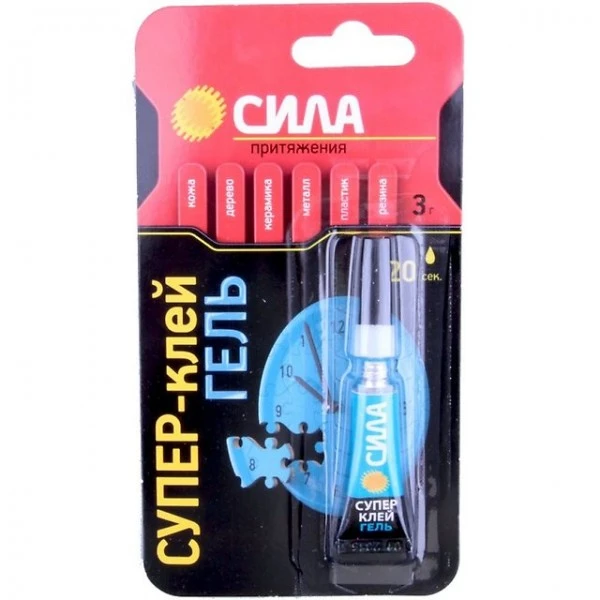 Супер-клей Сила ГЕЛЬ 3г BL1 (1/12/288)