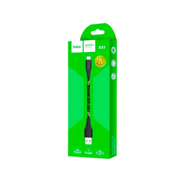 Кабель HOCO X32 USB (m)-microUSB (m) 1.0м 2.0A TPE черный (1/33/330)