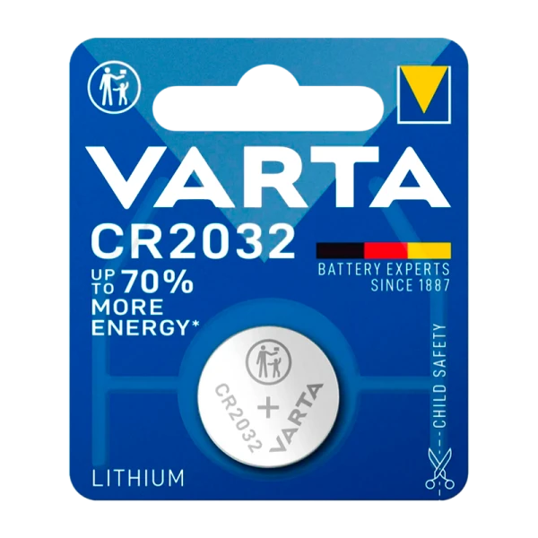 Батарейка Varta ELECTRONICS CR2032 BL1 Lithium 3V (6032) (1/10/100)