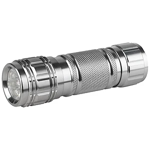 Фонарь универсальный ЭРА SD9 0.6W 9LED от батареек серебряный (1/12/144)