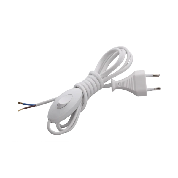 Выключатель для бра Makel 1-клав.пластик провод белый 10026 (1/20)