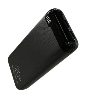 Внешний аккумулятор MORE CHOICE PB19-20 20000mAh 2.1A 2USB/Type-C/MicroUSB дисплей черный