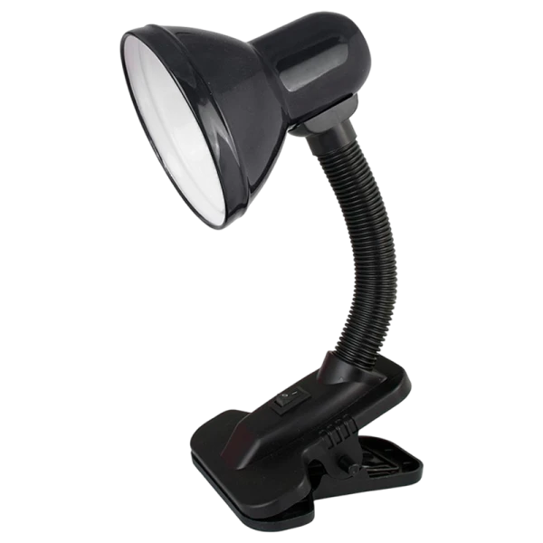 Светильник настольный Ultraflash UF-320 60W 230V E27 прищепка черный (1/42)