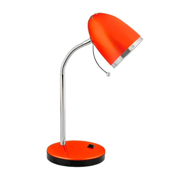 Светильник настольный Camelion KD-308 40W 230V E27 на основании оранжевый (1/12)