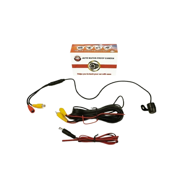 Камера заднего вида универсальная, с подсветкой 4 диода, на кронштейне, квадратная (№2) (1/100)