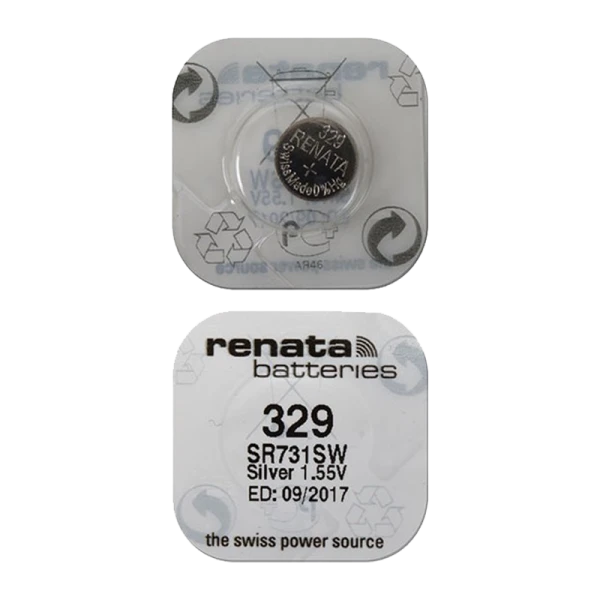 Батарейка Renata 329 (SR731SW) Silver Oxide 1.55V (1/10/100)