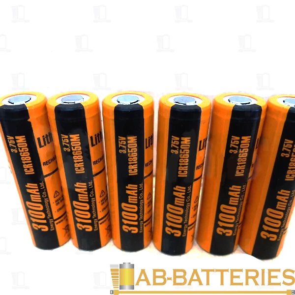 Аккумулятор ET ICR18650M 18.0*65.0, 3100mAh, Li-Ion