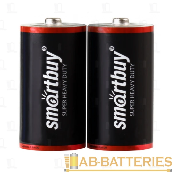 Батарейка Smartbuy Super R20 D BL2 Heavy Duty 1.5V (2/12/96)