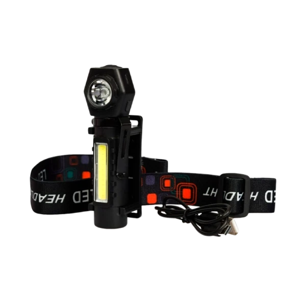 Фонарь налобный Старт LOE 502-C1 от аккумулятора черный (1/30/120)