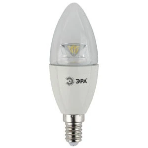 Лампа светодиодная ЭРА B35 E14 7W 2700К 170-265V свеча прозрачная (1/6/60)