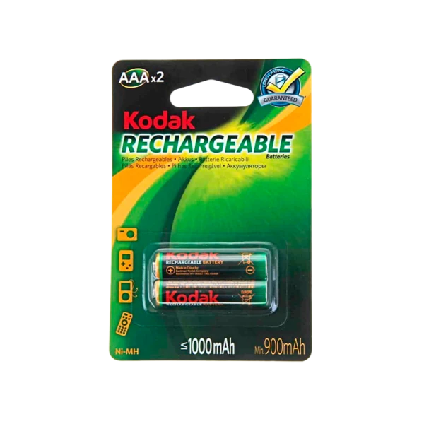 Аккумулятор бытовой Kodak HR03 AAA BL2 NI-MH 1000mAh (2/20/240/16800)