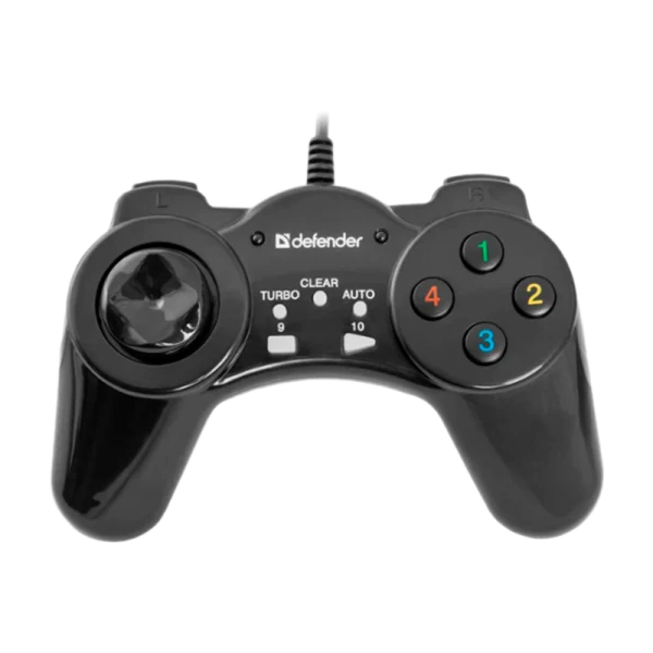 Геймпад проводной Defender Vortex USB 13 кн. черный (1/20/40)