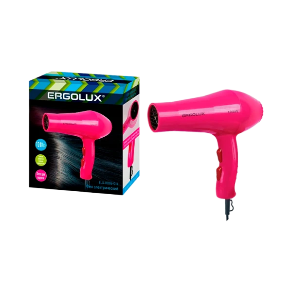 Фен Ergolux ELX-HD06-C14 1200W розовый