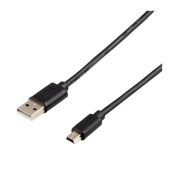 Кабель Atcom USB (m)-miniUSB (m) 0.8м силикон черный (1/10/500)