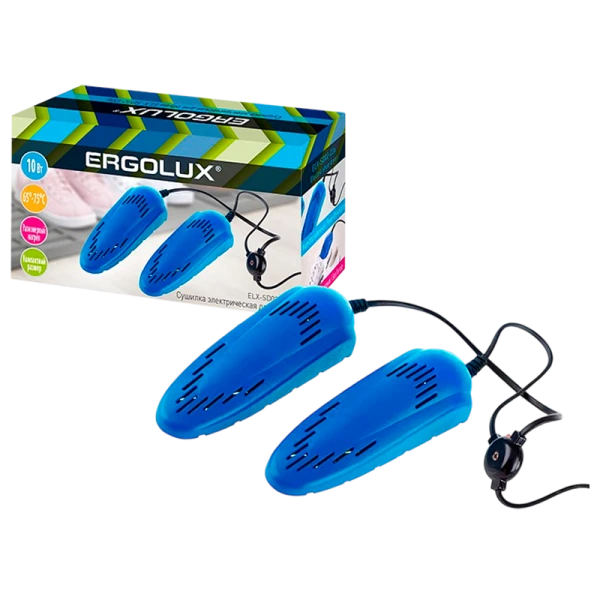 Сушилка для обуви Ergolux ELX SD02-C06 электрическая синий (1/80)