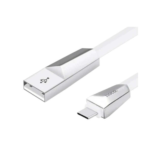 Кабель HOCO X4 USB (m)-Type-C (m) 1.2м 2.4A силикон белый (1/32/320)