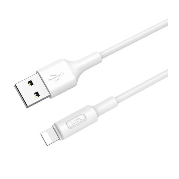 Кабель HOCO X25 USB (m)-Lightning (m) 1.0м 2.0A ПВХ белый (1/30/300)