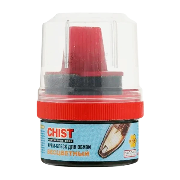 Крем-блеск СHIST с губкой Бесцветный 60мл
