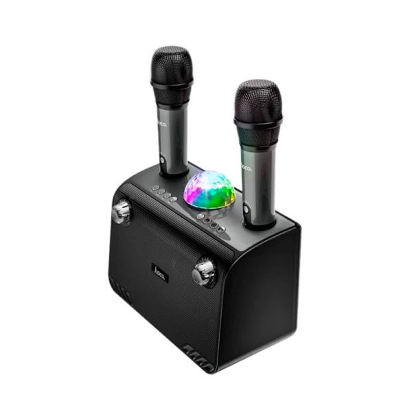 Портативная колонка HOCO BS41 Plus bluetooth 5.0 microSD караоке черный (1/6)