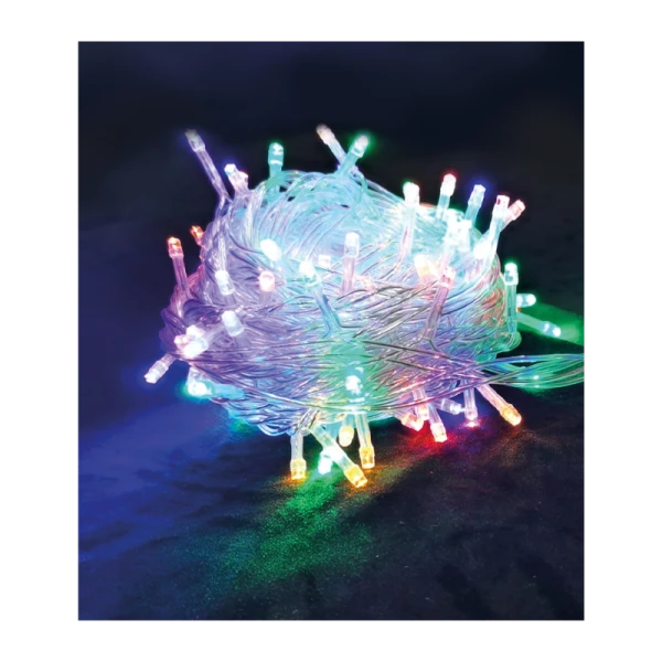 Гирлянда Космос 100LED 6.5м лампочки нить 8 режимов ассорти (1/50)