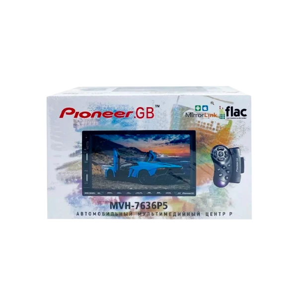 Автомагнитола Pioneeir "GB" MVH-7636 P5 двухдиновая, 7", Mirror Link, MP-5, 2usb, Type-c (1/20)