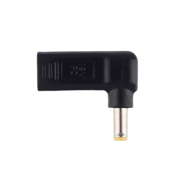 Адаптер GoPower Type-C (m)-5.5x1.7mm (m) черный