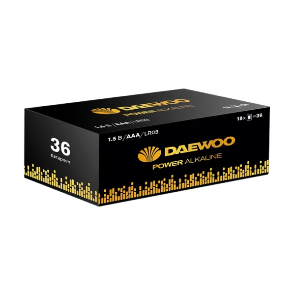 Батарейка Daewoo Power LR03 AAA BOX36 Alkaline 1.5V (36/720)